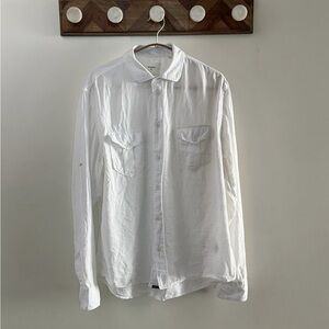 Billy Ried White Linen Men's Shirt